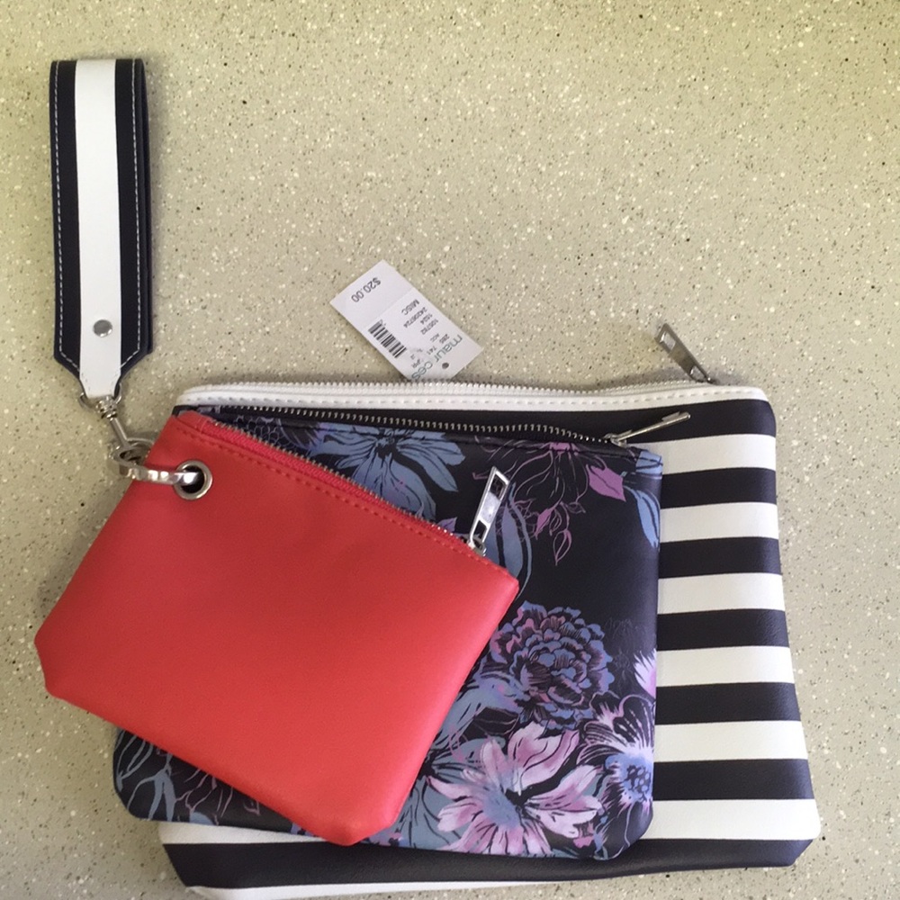 Set of  3 Maurice’s zip up bags